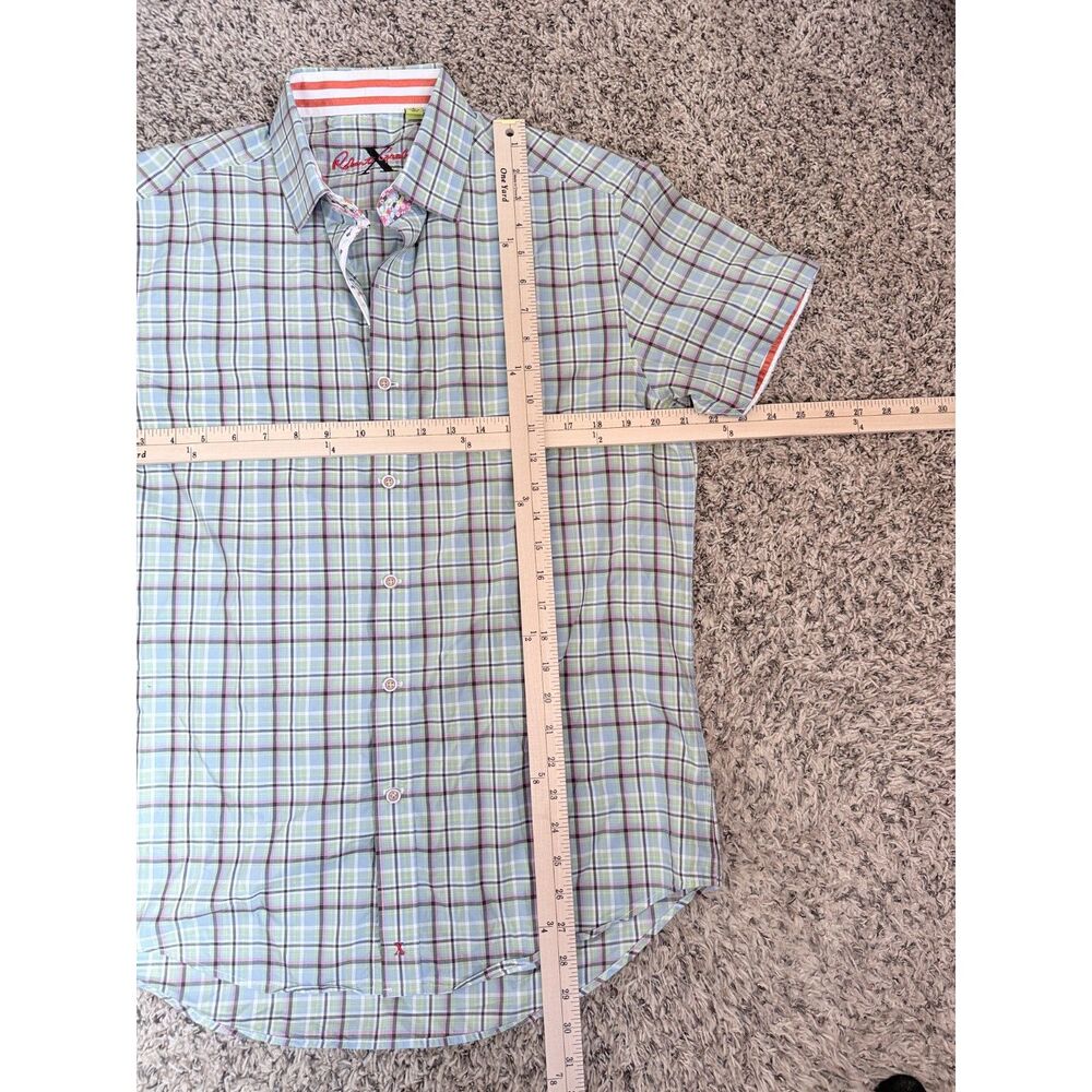Robert Graham Button Up Shirt Men's Large Plaid Knowledge Wisdom Truth Patch - Picture 9 of 9